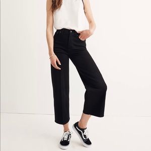 Madewell slim wide crop jeans